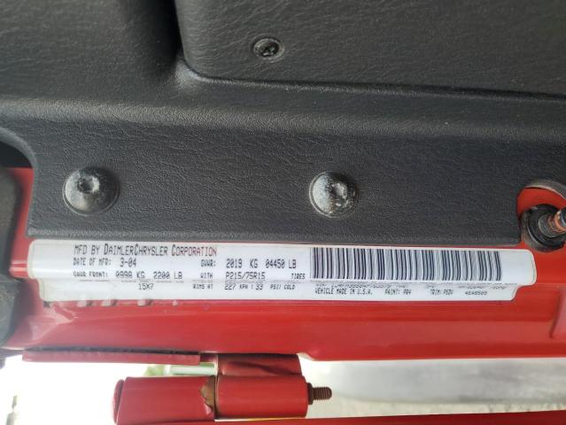 1J4FA39S84P763579 - 2004 JEEP WRANGLER X 红色 照片 12