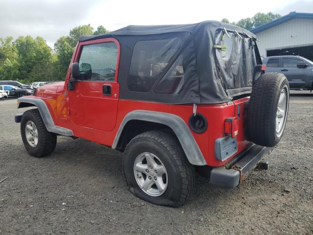 1J4FA39S84P763579 - 2004 JEEP WRANGLER X 红色 照片 2