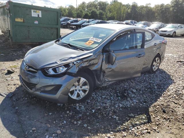 KMHDH4AE3GU602546 - 2016 HYUNDAI ELANTRA SE GRAY photo 1