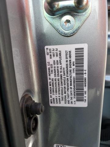 7FARW2H54KE006331 - 2019 HONDA CR-V EX SILVER photo 13