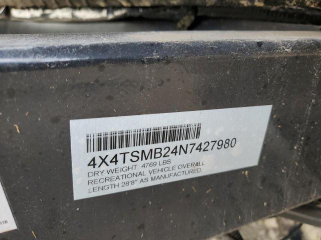 4X4TSMB24N7427980 - 2022 FOREST RIVER SALEM CRUISE LITE WHITE photo 10