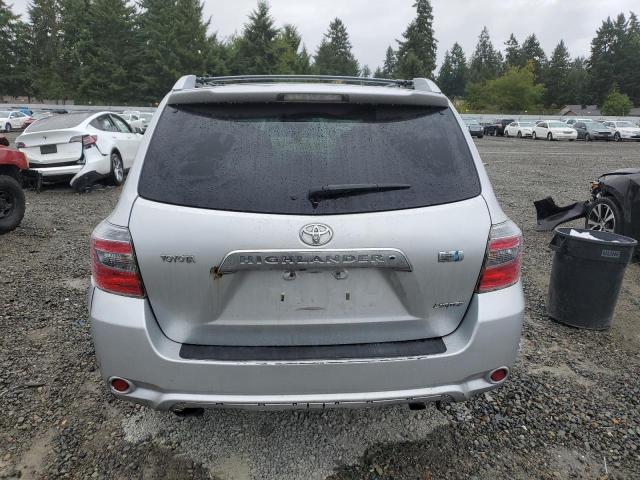 JTEEW44A282025332 - 2008 TOYOTA HIGHLANDER HYBRID LIMITED SILVER photo 6