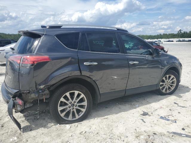 2T3YFREV2JW506257 - 2018 TOYOTA RAV4 LIMITED Մոխրագույն լուսանկար 3