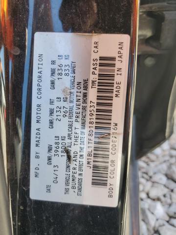 JM1BL1TF8D1819537 - 2013 MAZDA 3 I BLACK photo 13