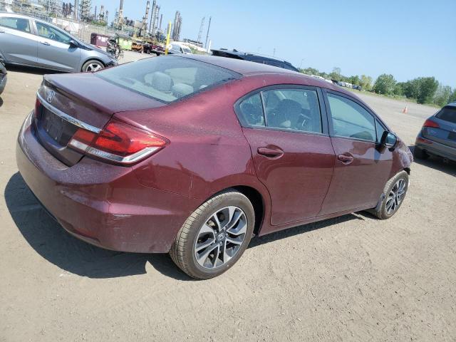 2HGFB2F57FH012011 - 2015 HONDA CIVIC LX RED photo 3