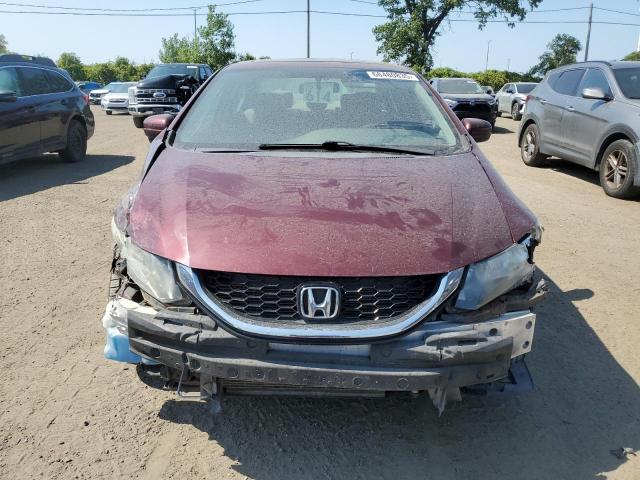 2HGFB2F57FH012011 - 2015 HONDA CIVIC LX RED photo 5