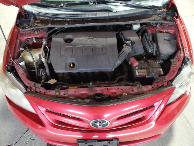 2T1BU4EE8BC591986 - 2011 TOYOTA COROLLA BASE 红色 照片 11