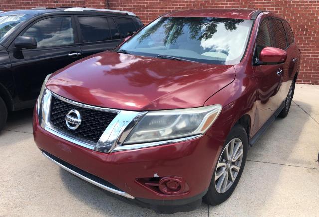 5N1AR2MN7EC728606 - 2014 NISSAN PATHFINDER S RED photo 2