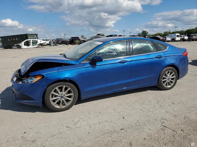 3FA6P0H75HR412679 - 2017 FORD FUSION SE BLUE photo 1