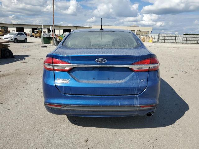 3FA6P0H75HR412679 - 2017 FORD FUSION SE BLUE photo 6