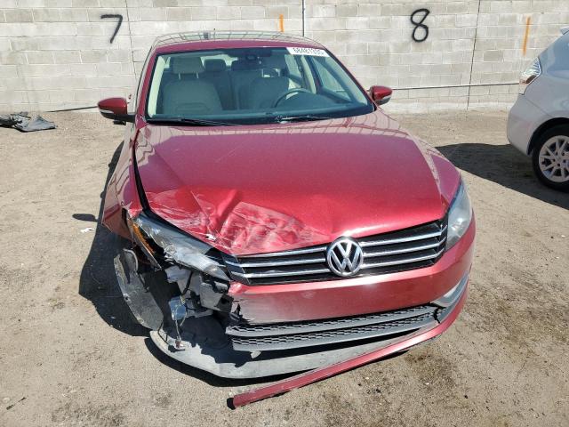 1VWBS7A39FC033278 - 2015 VOLKSWAGEN PASSAT SE RED photo 5