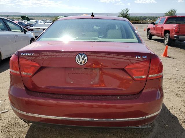 1VWBS7A39FC033278 - 2015 VOLKSWAGEN PASSAT SE RED photo 6