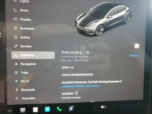 5YJ3E1EB6NF297413 - 2022 TESLA MODEL 3 თეთრი ფოტო 9