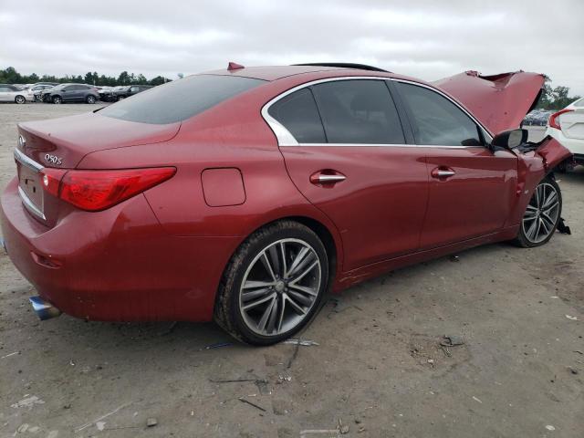 JN1BV7AP5EM674727 - 2014 INFINITI Q50 BASE RED photo 3