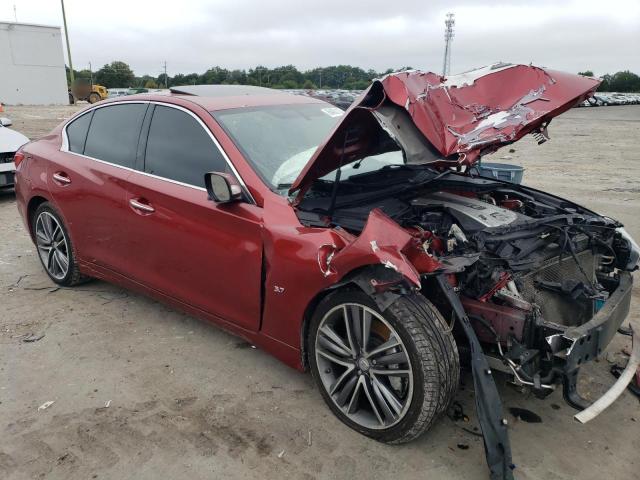 JN1BV7AP5EM674727 - 2014 INFINITI Q50 BASE RED photo 4