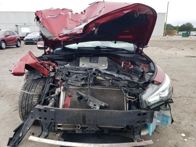 JN1BV7AP5EM674727 - 2014 INFINITI Q50 BASE RED photo 5
