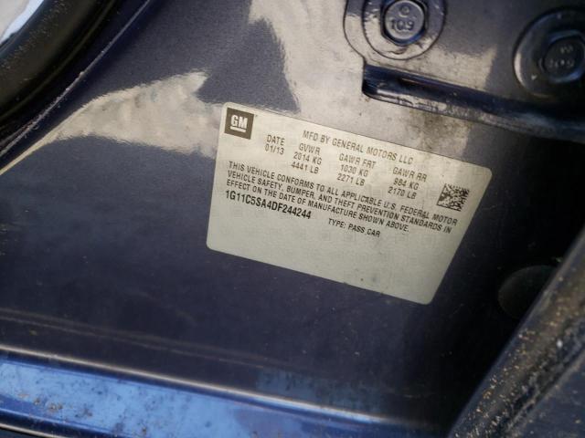1G11C5SA4DF244244 - 2013 CHEVROLET MALIBU 1LT BLUE photo 12