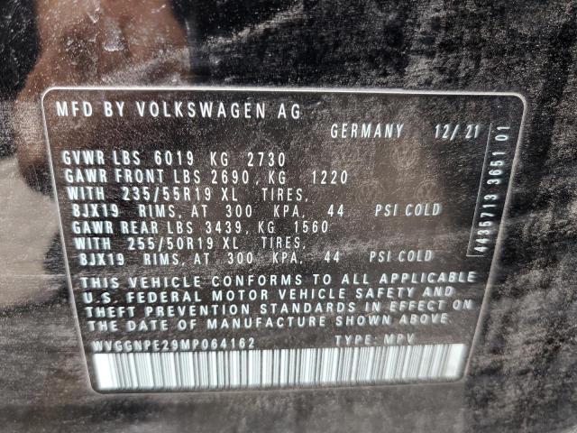 WVGGNPE29MP064162 - 2021 VOLKSWAGEN ID.4 PRO S შავი ფოტო 13