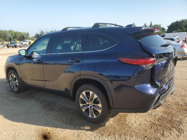 5TDGZRBH7NS595820 - 2022 TOYOTA HIGHLANDER XLE Niebieski zdjęcie 2