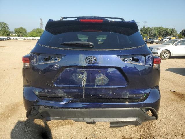 5TDGZRBH7NS595820 - 2022 TOYOTA HIGHLANDER XLE Niebieski zdjęcie 6