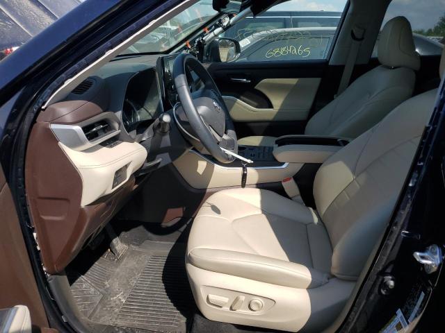 5TDGZRBH7NS595820 - 2022 TOYOTA HIGHLANDER XLE Niebieski zdjęcie 7