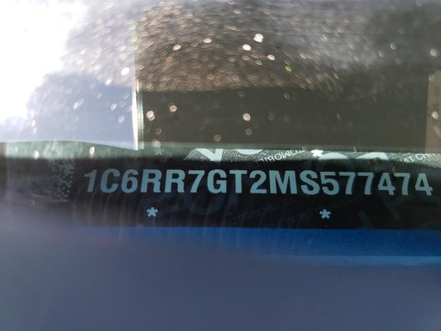 1C6RR7GT2MS577474 - 2021 RAM 1500 CLASS SLT 蓝色 照片 12