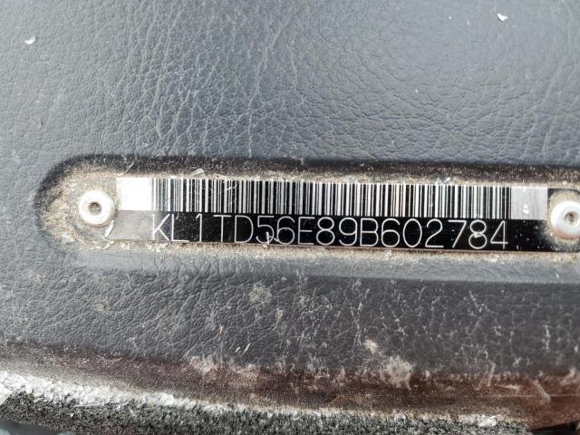 KL1TD56E89B602784 - 2009 CHEVROLET AVEO LS 黑色 照片 12