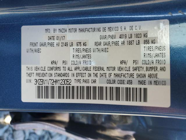 3MZBN1V72HM123052 - 2017 MAZDA 3 TOURING 蓝色 照片 13