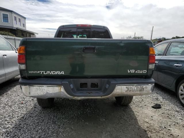 5TBBT4819YS014808 - 2000 TOYOTA TUNDRA ACCESS CAB LIMITED GREEN photo 6