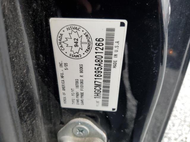 1HGCM71695A801266 - 2005 HONDA ACCORD EX BLACK photo 13