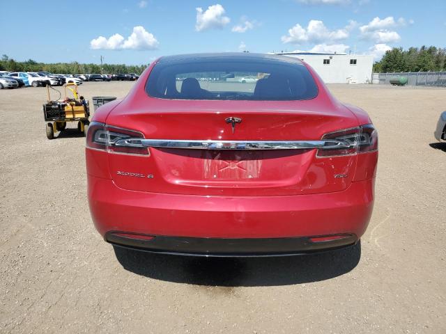 5YJSA1E26HF200643 - 2017 TESLA MODEL S RED photo 6