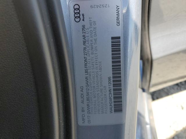 WAUH2AFC3HN112095 - 2017 AUDI A6 PRESTIGE ვერცხლისფერი ფოტო 12