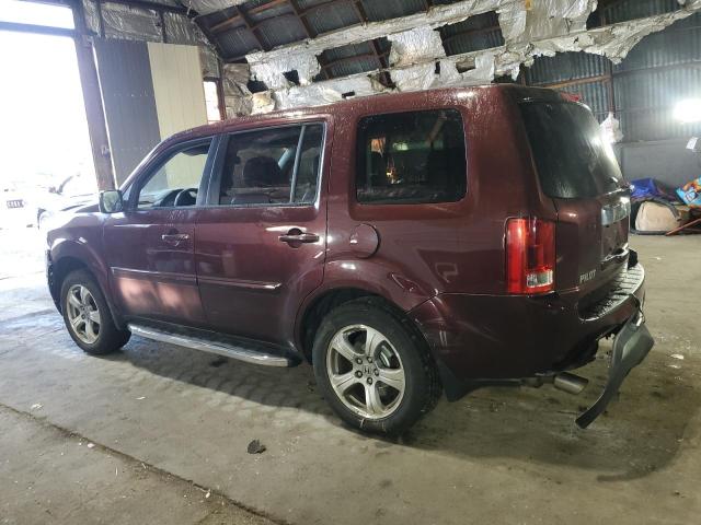 5FNYF4H54FB038110 - 2015 HONDA PILOT EXL BURGUNDY photo 2