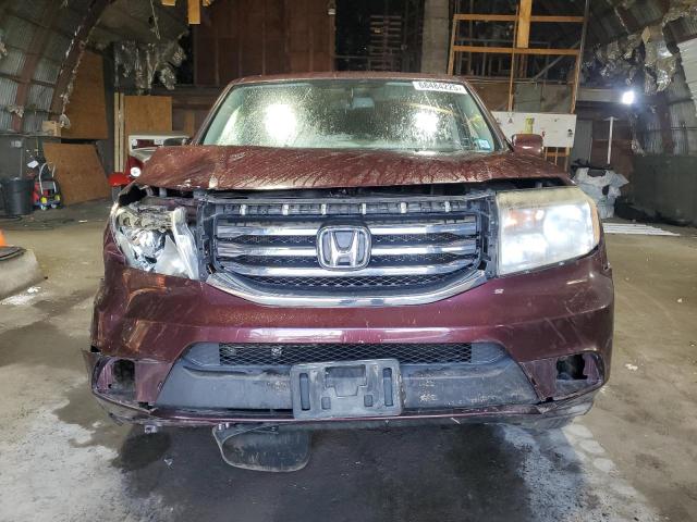 5FNYF4H54FB038110 - 2015 HONDA PILOT EXL BURGUNDY photo 5