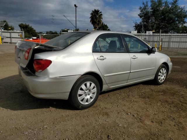 2T1BR38E83C155972 - 2003 TOYOTA COROLLA CE SILVER photo 3