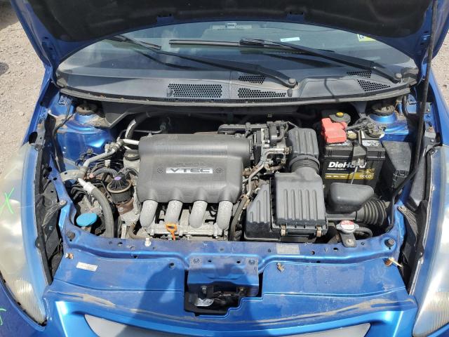 JHMGD38618S033732 - 2008 HONDA FIT SPORT BLUE photo 11