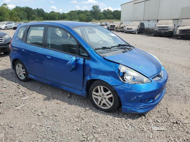 JHMGD38618S033732 - 2008 HONDA FIT SPORT BLUE photo 4