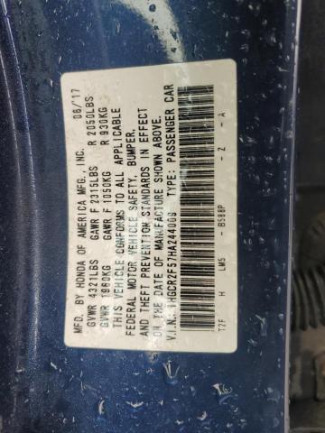 1HGCR2F57HA244009 - 2017 HONDA ACCORD SPORT BLUE photo 12