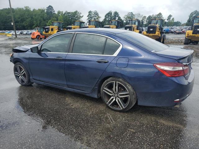 1HGCR2F57HA244009 - 2017 HONDA ACCORD SPORT BLUE photo 2
