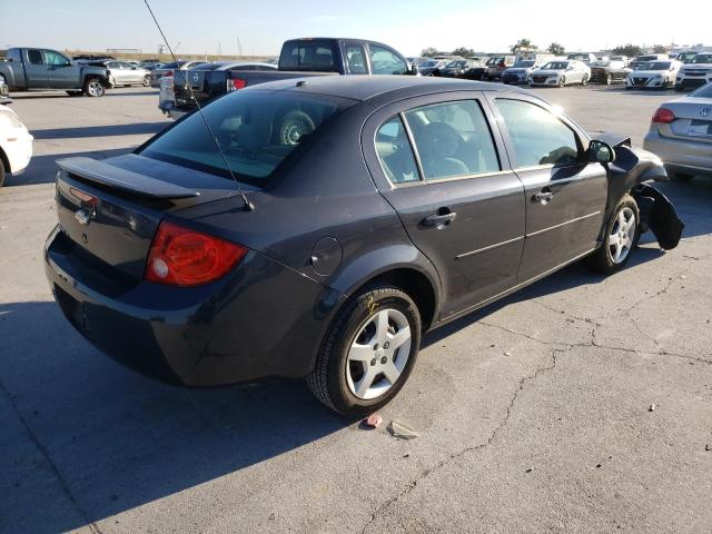 1G1AK58F287177097 - 2008 CHEVROLET COBALT LS GRAY photo 4