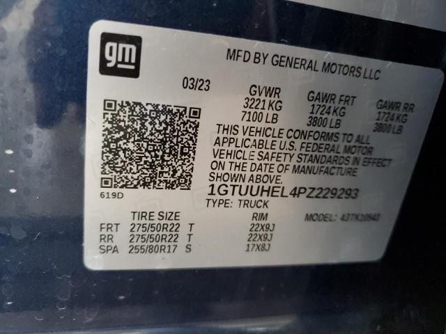 1GTUUHEL4PZ229293 - 2023 GMC SIERRA K1500 DENALI ULTIMATE BLUE photo 13