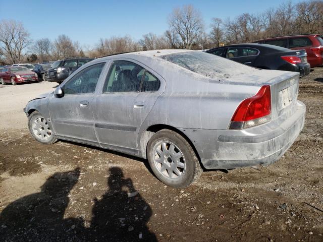 YV1RS61R922193834 - 2002 VOLVO S60 SILVER photo 2