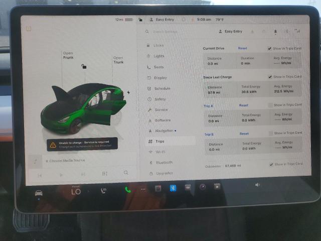 5YJ3E1EB2NF349166 - 2022 TESLA MODEL 3 灰色 照片 9