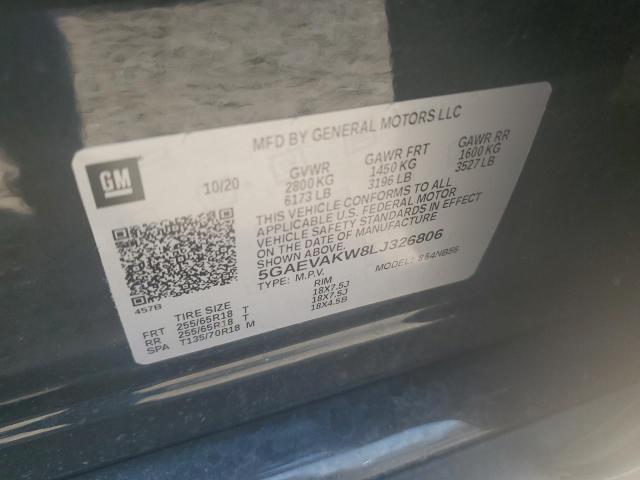 5GAEVAKW8LJ326806 - 2020 BUICK ENCLAVE ESSENCE Boz foto 13