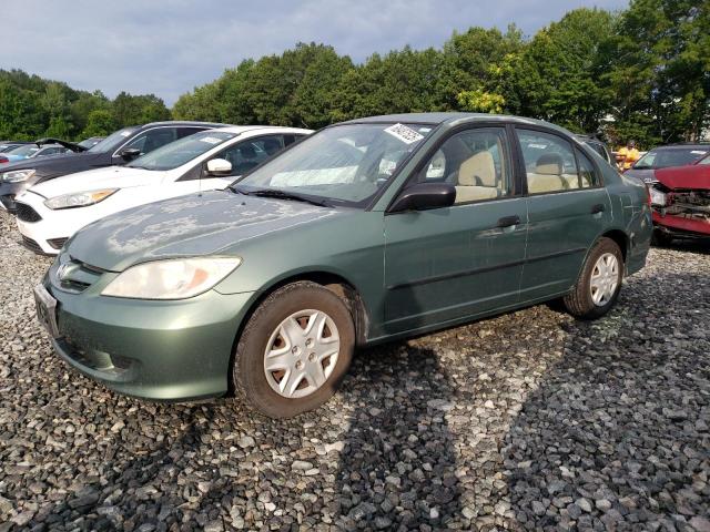 2HGES163X4H606612 - 2004 HONDA CIVIC DX VP მწვანე ფოტო 1