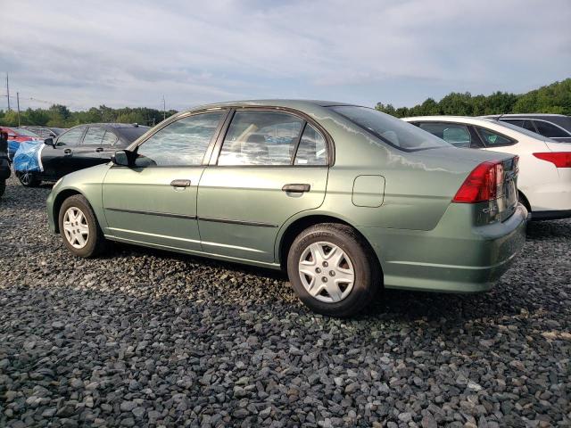 2HGES163X4H606612 - 2004 HONDA CIVIC DX VP მწვანე ფოტო 2