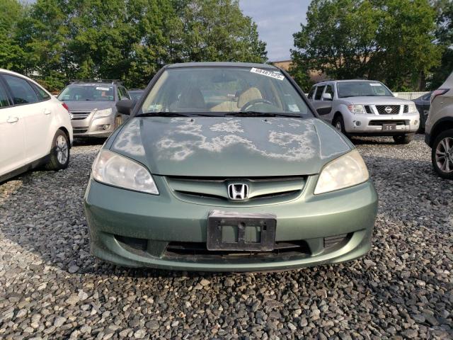 2HGES163X4H606612 - 2004 HONDA CIVIC DX VP მწვანე ფოტო 5