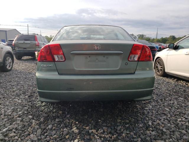 2HGES163X4H606612 - 2004 HONDA CIVIC DX VP მწვანე ფოტო 6
