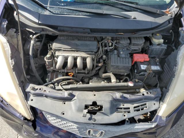 JHMGE8H40AC020799 - 2010 HONDA FIT SPORT BLUE photo 11