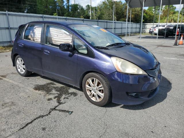 JHMGE8H40AC020799 - 2010 HONDA FIT SPORT BLUE photo 4